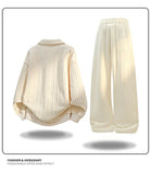 Men Autumn Casual Sportswear Set Two Piece Soft Comfort Fabric Outdoor Activewear Collar Half Zip Hoodie Elastic Waist Sweatpant