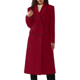 Fashion new women's autumn winter Europe and the United States long plus size woolen women's coat woolen coat women's trend