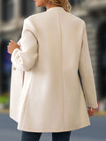 Women's Casual Stand Collar Long Wool Coat 2025 Cross-border E-commerce Autumn/Winter New Outerwear Independent